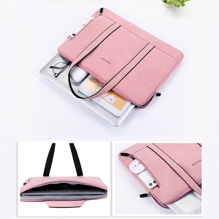 Q5 PU Waterproof and Wear-resistant Laptop Liner Bag, Size: 14 / 14.6 inch(Pink) - 14.1 inch by PMC Jewellery | Online Shopping South Africa | PMC Jewellery | Buy Now Pay Later Mobicred