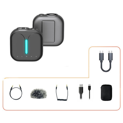 Outdoor Professional Noise-cancelling Wireless Lavalier Microphone Type-C - Microphone by elebest | Online Shopping South Africa | PMC Jewellery | Buy Now Pay Later Mobicred