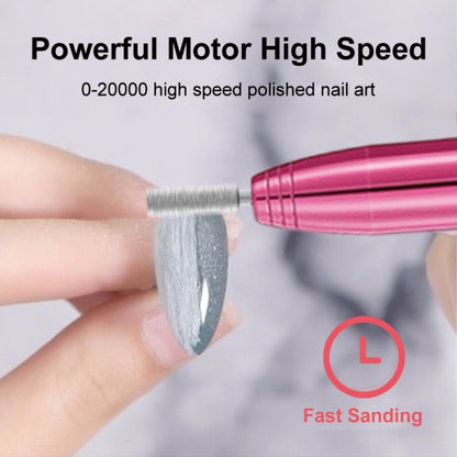 Aluminum Alloy Nail Grinding Machine USB Electric Nail Polish Remover(Silver) - Grinding Tools & Accessories by PMC Jewellery | Online Shopping South Africa | PMC Jewellery | Buy Now Pay Later Mobicred