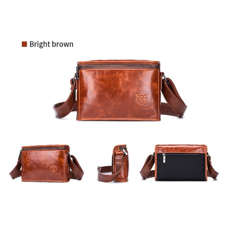 BULL CAPTAIN Leather Shoulder Messenger Bag For Men(Brown) - free shipping - PMC TechLife - Order now!
