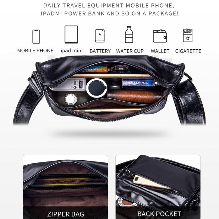 BULL CAPTAIN Leather Shoulder Messenger Bag For Men(Brown) - free shipping - PMC TechLife - Order now!