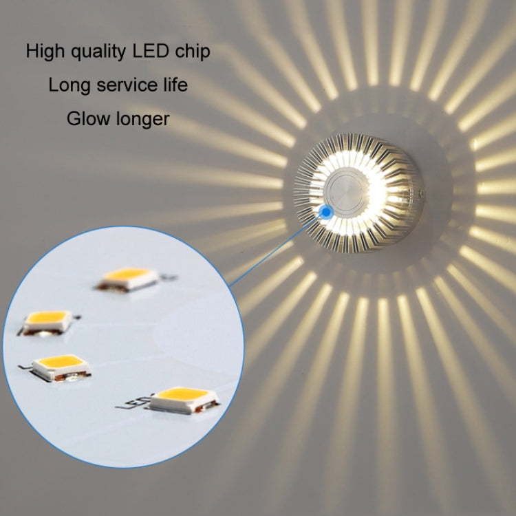 LED Aluminum Aisle Light Sunflower Corridor Lamp Decorative Light, Power source: Visible Installation 1W(Purple) - free shipping - PMC TechLife - Order now!