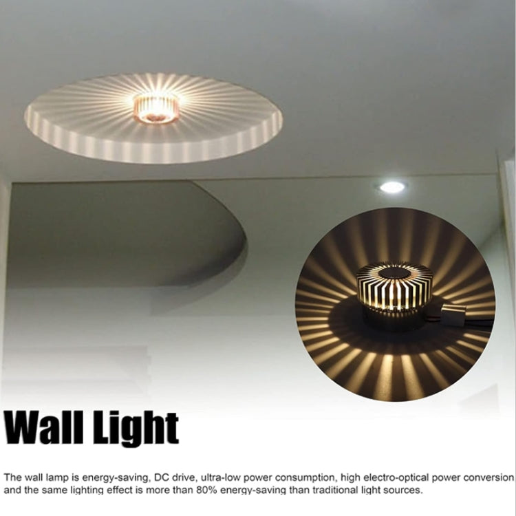 LED Aluminum Aisle Light Sunflower Corridor Lamp Decorative Light, Power source: Visible Installation 3W(White) - Novelty Lighting by PMC TechLife | Online Shopping South Africa | PMC TechLife | Buy Now Pay Later Mobicred