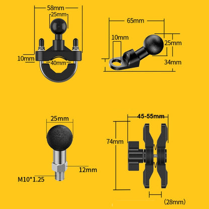 Motorcycle Bracket Crab Navigation Phone Bracket,Style： Y-type+Anti-theft Buckle - Holder by PMC Jewellery | Online Shopping South Africa | PMC Jewellery | Buy Now Pay Later Mobicred