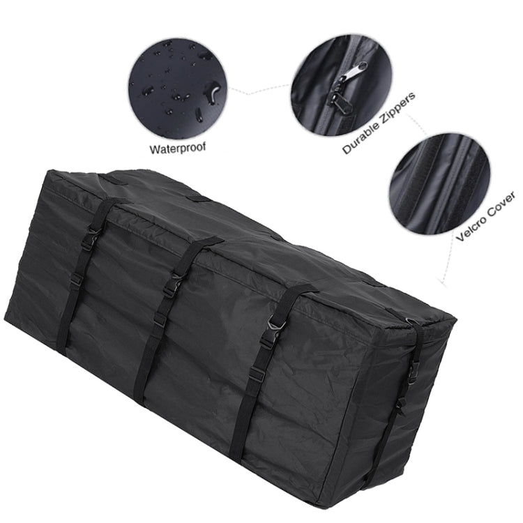600D Waterproof Cloth Double Zipper 8 Buckle Roof Bag Luggage Bag,Style: Roof Bag+Non-slip Mat - Roof Racks by PMC Jewellery | Online Shopping South Africa | PMC Jewellery | Buy Now Pay Later Mobicred