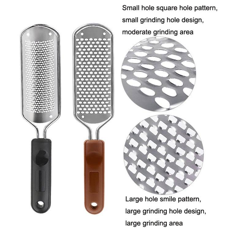 Stainless Steel Exfoliating Pedicure Grinding And Rubbing Machine, Style: Small Hole Square Hole (Brown) - Grinding Tools & Accessories by PMC Jewellery | Online Shopping South Africa | PMC Jewellery | Buy Now Pay Later Mobicred