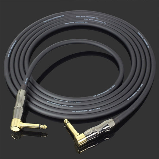 KGR Guitar Cable Keyboard Drum Audio Cable, Specification: 15m(Double Elbow Jack) - Instrument Audio Cables by KGR | Online Shopping South Africa | PMC Jewellery | Buy Now Pay Later Mobicred