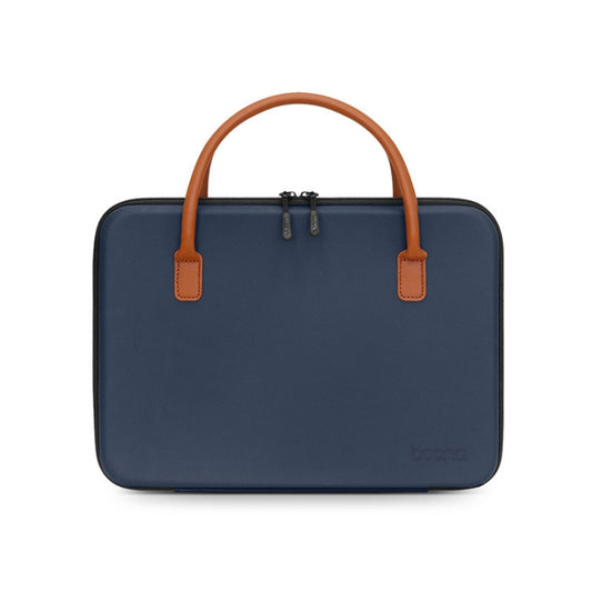 Baona BN-F020 Multifunctional Waterproof Wear-resistant Computer Bag, Specification: Leather (Navy Blue) - 13.3 inch by Baona | Online Shopping South Africa | PMC Jewellery | Buy Now Pay Later Mobicred