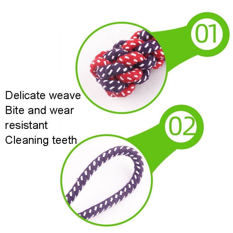 3 PCS Pet Hand-pulled Chewing Toy Dog Molar Cotton Rope, Color Random Delivery - Toys by PMC Jewellery | Online Shopping South Africa | PMC Jewellery