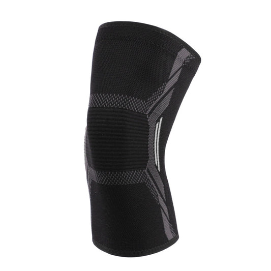 Nylon Sports Protective Gear Four-Way Stretch Knit Knee Pads, Size: L(Black White) - Sports Safety by PMC Jewellery | Online Shopping South Africa | PMC Jewellery | Buy Now Pay Later Mobicred