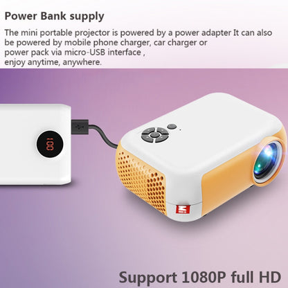 A10 480x360 Pixel Projector Support 1080P Projector ,Style: Basic Model Black(EU Plug) - Mini Projector by null | Online Shopping South Africa | PMC Jewellery | Buy Now Pay Later Mobicred