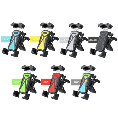 L101+M011 Outdoor Cycling Mechanical Locking Phone Holder(Black) - Holders by PMC Jewellery | Online Shopping South Africa | PMC Jewellery | Buy Now Pay Later Mobicred