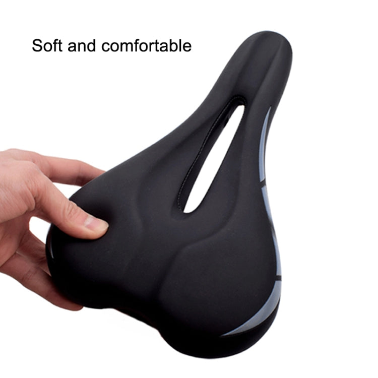 FMFXTR Bicycle Cushion Comfortable Hollow Breathable Saddle(Black) - Bicycle Saddle by FMFXTR | Online Shopping South Africa | PMc TechLife | Buy Now Pay Later Mobicred