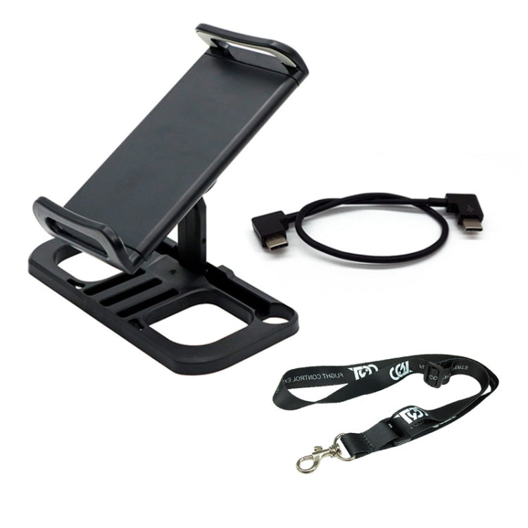 Drone Remote Controller Holder Tablet Extended Bracket Clip With Lanyard & Type-C Line - Holder Series by PMC Jewellery | Online Shopping South Africa | PMC Jewellery | Buy Now Pay Later Mobicred