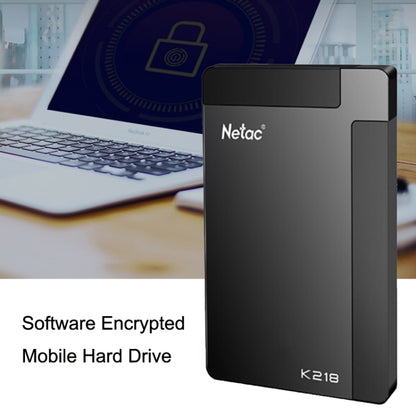 Netac K218 High Speed 2.5 Inch Software Encrypted Mobile Hard Drive, Capacity: 1TB - External Hard Drives by Netac | Online Shopping South Africa | PMC Jewellery | Buy Now Pay Later Mobicred