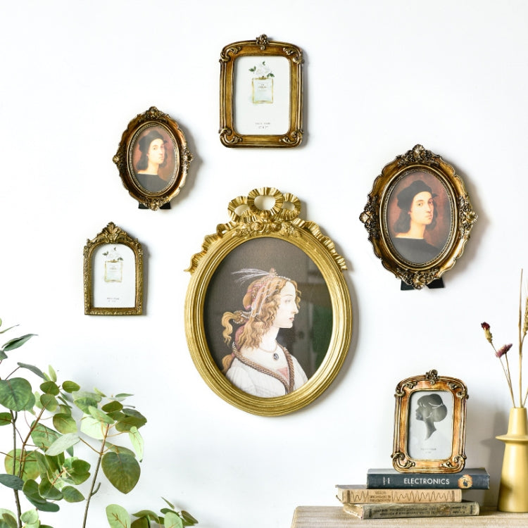 Retro Imitation Wood Home Decor Photo Frames, Spec: Square-7 inches - Photo Albums & Photo Frames by PMC TechLife | Online Shopping South Africa | PMC TechLife