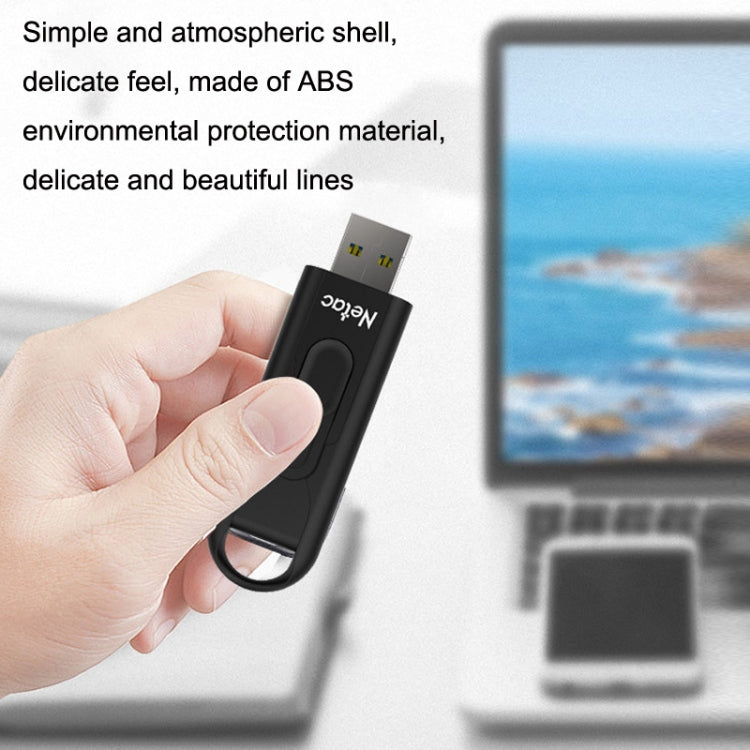 Netac U309 High Speed USB3.0 Push-Pull Encrypted USB Flash Drive, Capacity: 64GB - USB Flash Drives by Netac | Online Shopping South Africa | PMC Jewellery | Buy Now Pay Later Mobicred