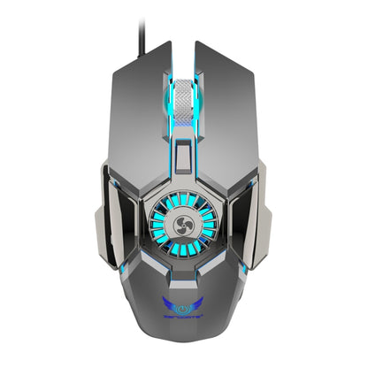 Zerodate G22 6 Keys Fan Cooled RGB Lighted Gaming Mice, Cable Length: 1.5m(Gray) - Wired Mice by Zerodate | Online Shopping South Africa | PMC Jewellery | Buy Now Pay Later Mobicred