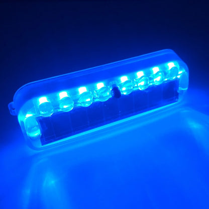 2 PCS LED Solar Decorative Night Vibration Lighting Warning strobe Lamp(Blue) - Warning Lights by PMC Jewellery | Online Shopping South Africa | PMC Jewellery | Buy Now Pay Later Mobicred