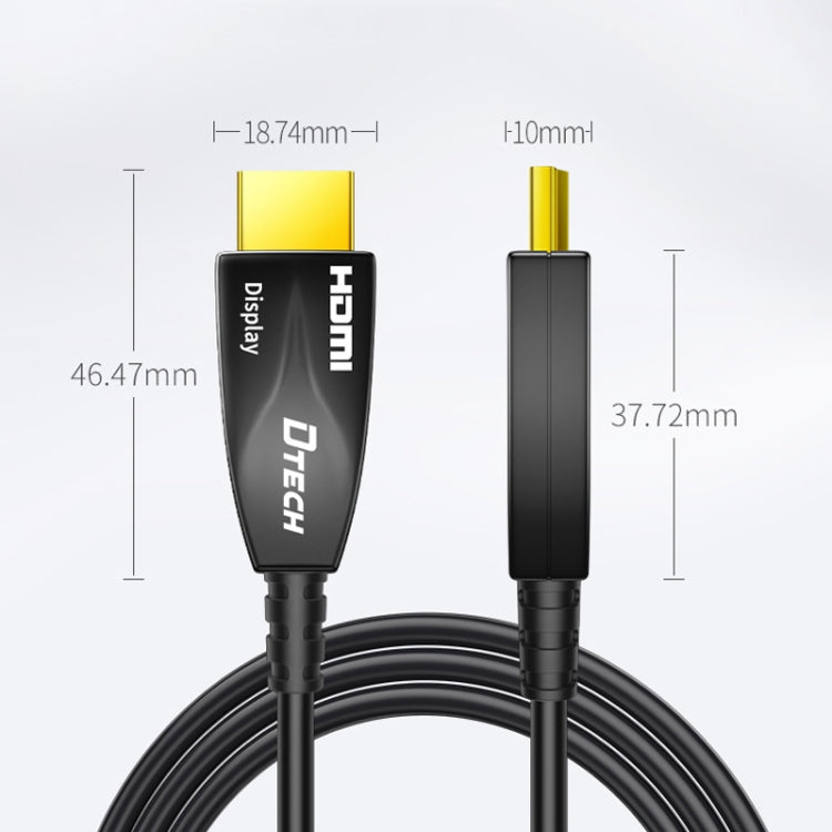 DTECH HDMI 2.0 Version Fiber Optical Line 4K 60Hz Large Screen TV Engineering Wiring, Length: 15m - Cable by DTECH | Online Shopping South Africa | PMC Jewellery | Buy Now Pay Later Mobicred