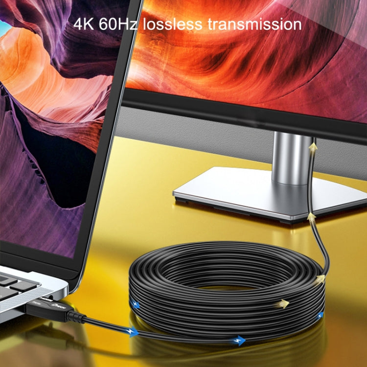 DTECH HDMI 2.0 Version Fiber Optical Line 4K 60Hz Large Screen TV Engineering Wiring, Length: 40m - free shipping - PMC Jewellery - Order now!