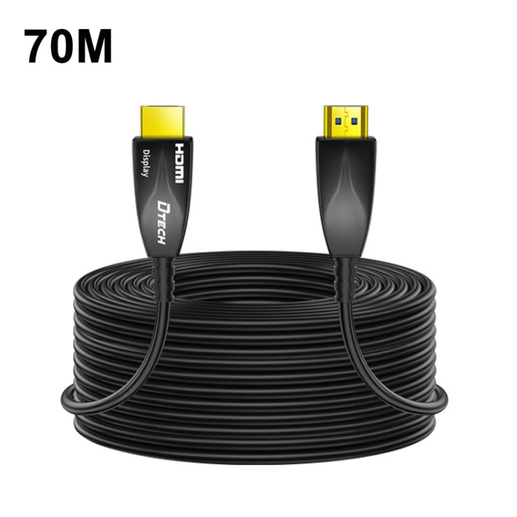 DTECH HDMI 2.0 Version Fiber Optical Line 4K 60Hz Large Screen TV Engineering Wiring, Length: 70m - free shipping - PMC Jewellery - Order now!