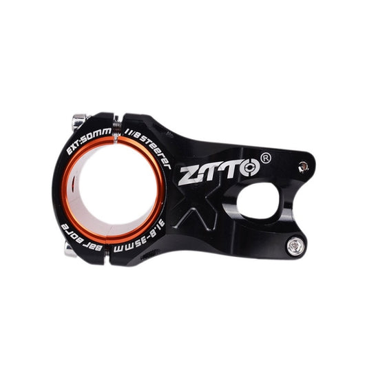 ZTTO Bicycle Handlebar Hollow 0 Degree Short Riser(Black) - Others by ZTTO | Online Shopping South Africa | PMC Jewellery | Buy Now Pay Later Mobicred