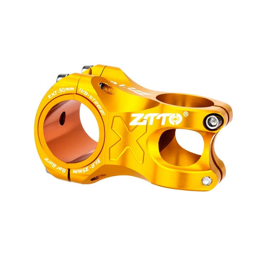 ZTTO Bicycle Handlebar Hollow 0 Degree Short Riser(Gold) - Others by ZTTO | Online Shopping South Africa | PMC Jewellery | Buy Now Pay Later Mobicred