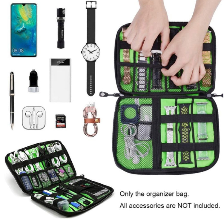 Multifunctional Portable Mobile Phone Digital Accessories U Disk Storage Bag, Color: Green - Other by PMC TechLife | Online Shopping South Africa | PMC TechLife | Buy Now Pay Later Mobicred