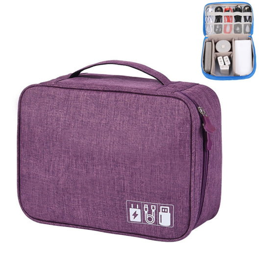 Multifunctional Cationic Digital U Disk Data Cable Storage Bag(Purple) - Other by PMC Jewellery | Online Shopping South Africa | PMC Jewellery | Buy Now Pay Later Mobicred