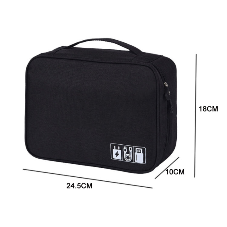 Multifunctional Cationic Digital U Disk Data Cable Storage Bag(Navy) - Other by PMC Jewellery | Online Shopping South Africa | PMC Jewellery | Buy Now Pay Later Mobicred