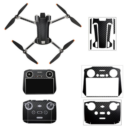 Sunnylife Drone+Remote Control Protective Sticker For DJI Mini 3 Pro RC Version(Carbon Black) - Stickers by Sunnylife | Online Shopping South Africa | PMC Jewellery | Buy Now Pay Later Mobicred