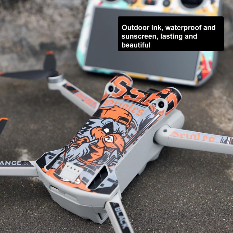 Sunnylife Drone+Remote Control Protective Sticker For DJI Mini 3 Pro RC Version(Carbon Red) - Stickers by Sunnylife | Online Shopping South Africa | PMC Jewellery | Buy Now Pay Later Mobicred