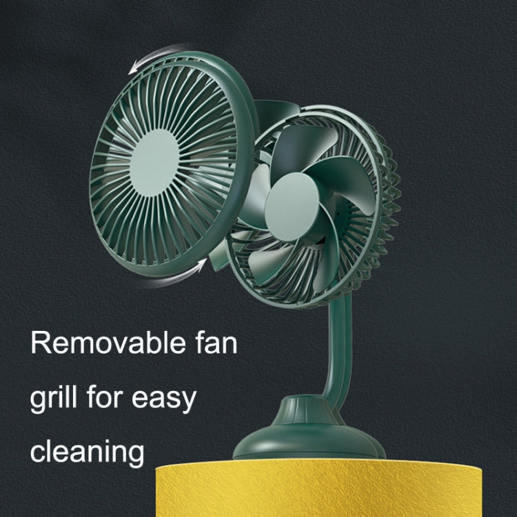 F502 Mini Hose Small Fan Car USB Fan(Green) - Heating & Fans by PMC TechLife | Online Shopping South Africa | PMC TechLife