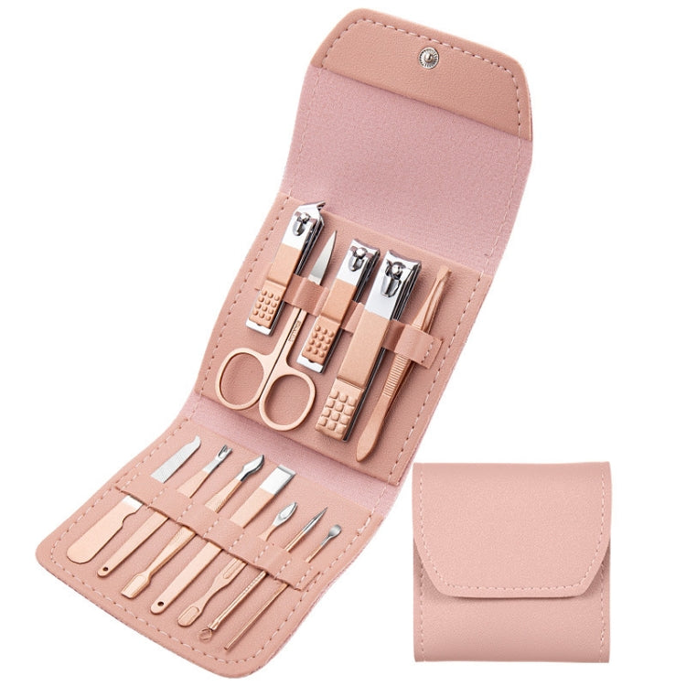 Nail Art Tool Set Nail Clippers Dead Skin Scissors Manicure Tool, Specification: 12 In 1 Pink - Nail Clipper by PMC Jewellery | Online Shopping South Africa | PMC Jewellery