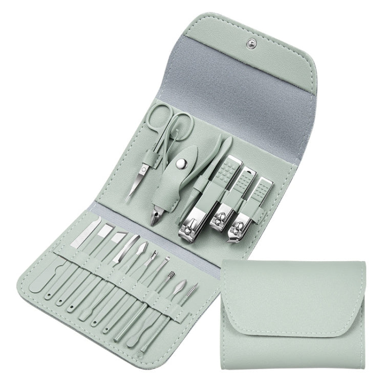 Nail Art Tool Set Nail Clippers Dead Skin Scissors Manicure Tool, Specification: 16 In 1 Green - Nail Clipper by PMC Jewellery | Online Shopping South Africa | PMC Jewellery