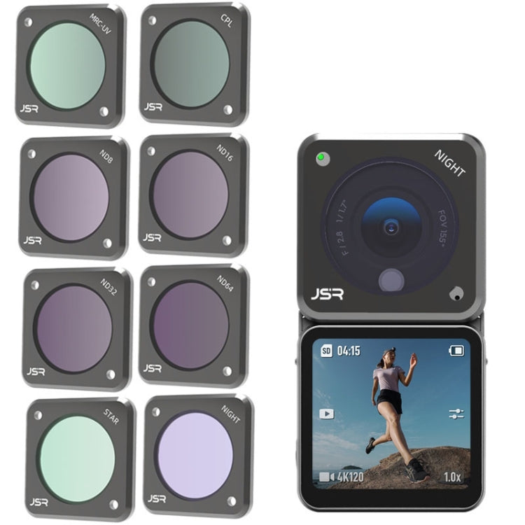 JUNESTAR Action Camera Filters For DJI Action 2,Style:  CS-4in1 (NDPL) - Lens Filter by JUNESTAR | Online Shopping South Africa | PMC TechLife | Buy Now Pay Later Mobicred