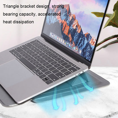 HL0066-005 Multifunctional Stand Laptop Bag, Size: 13 inches(Gray) - 13.3 inch by PMC Jewellery | Online Shopping South Africa | PMC Jewellery | Buy Now Pay Later Mobicred