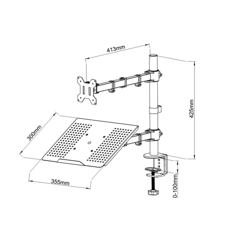 Laptop Stand Desktop LCD Dual Purpose Computer Lift Rotatable Dual Screen Bracket - Laptop Stand by PMC Jewellery | Online Shopping South Africa | PMC Jewellery | Buy Now Pay Later Mobicred