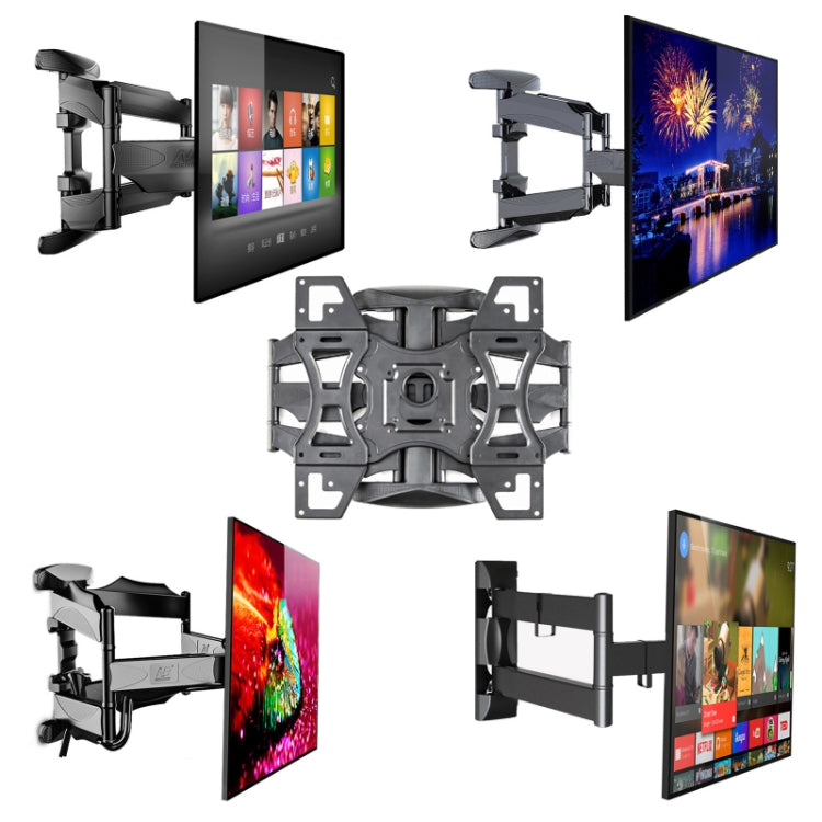 NORTH BAYOU Telescopic Swivel TV Monitor Wall Mount Bracket For 32-52 inch - TV Brackets & Mounts by NORTH BAYOU | Online Shopping South Africa | PMC Jewellery | Buy Now Pay Later Mobicred