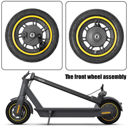 10 inch Electric Scooter Front Wheel Tubeless For Ninebot MAX G30(Yellow) - Accessories & Parts by PMC Jewellery | Online Shopping South Africa | PMC Jewellery