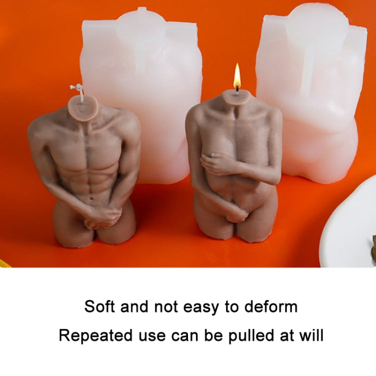 DIY Handmade Scented Candle Body Silicone Mold(Holding Hand Man) - Arts & Crafts by PMC Jewellery | Online Shopping South Africa | PMC Jewellery