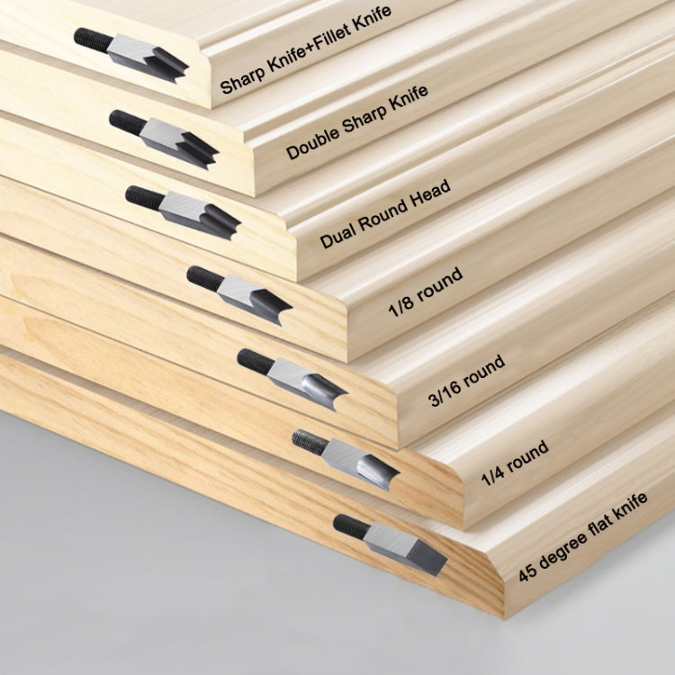 Adjustable Depth Woodworking Chamfering Planer, Specification: 45 Degree Flat Cutter Head - Wood Planers by PMC TechLife | Online Shopping South Africa | PMC TechLife