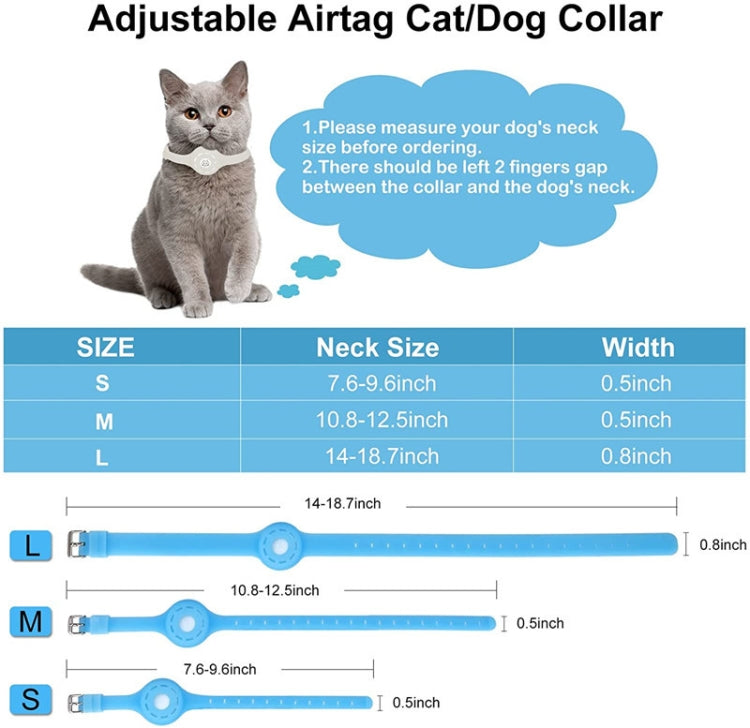 Pet Luminous Collar Locator Cover for Airtag, Specification: M(Luminous Pink) - Pet Series by PMc TechLife | Online Shopping South Africa | PMc TechLife | Buy Now Pay Later Mobicred