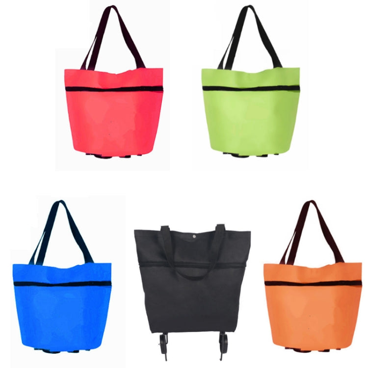 Portable Shopping Cart Foldable Tote With Wheels(Black) - Storage Bags by PMC TechLife | Online Shopping South Africa | PMC TechLife