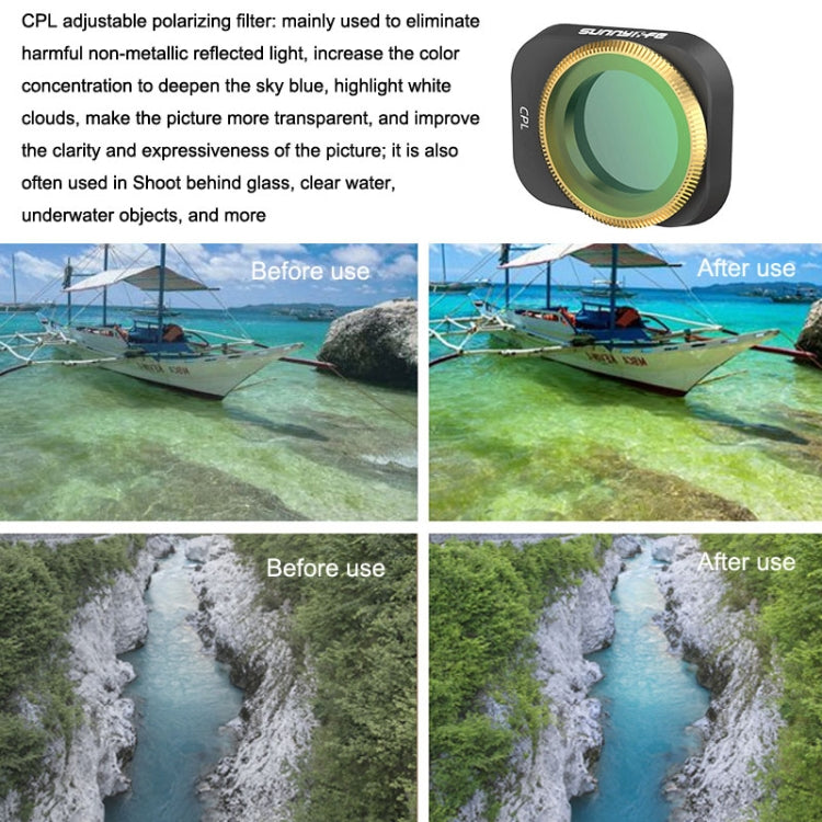 Sunnylife MM3-FI411 For Mini 3 Pro Filter, Color: CPL - Mavic Lens Filter by Sunnylife | Online Shopping South Africa | PMC Jewellery | Buy Now Pay Later Mobicred