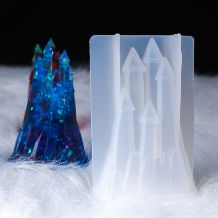 D581 DIY Crystal Drops 3D Castle Silicone Mold - Arts & Crafts by PMC TechLife | Online Shopping South Africa | PMC TechLife