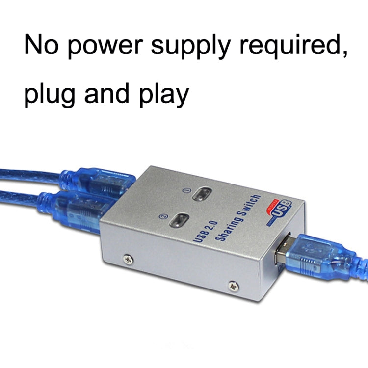 SW68 2 In 1 Switcher USB Automatic Print Sharer, Color: Silver - USB 2.0 HUB by PMC TechLife | Online Shopping South Africa | PMC TechLife | Buy Now Pay Later Mobicred