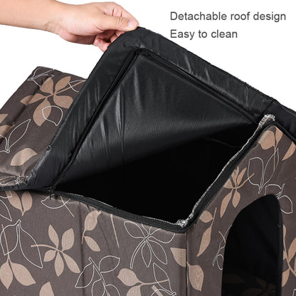 Outdoor Waterproof Oxford Cloth Pet Nest Pet Tent, Size: M(Leaves) - Trees & Condos by PMC Jewellery | Online Shopping South Africa | PMC Jewellery