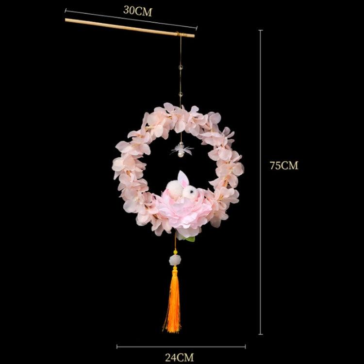 Moon Festival Hand Lantern Children Handmade DIY Materials, Color: Peach Pink Peony - Holiday Lights by PMC Jewellery | Online Shopping South Africa | PMC Jewellery | Buy Now Pay Later Mobicred